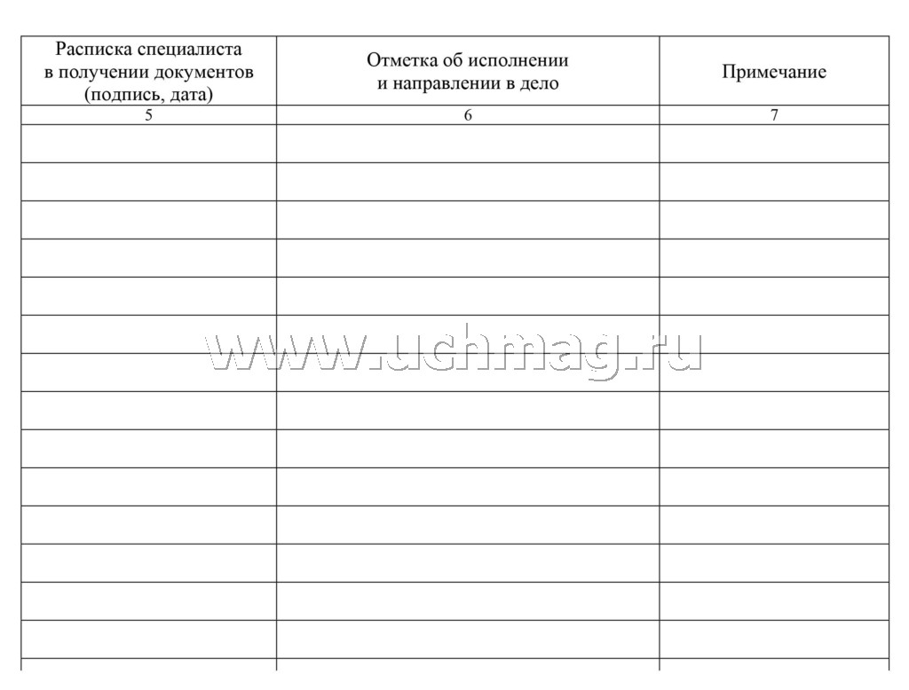 Журнал передачи документов в бухгалтерию под роспись образец