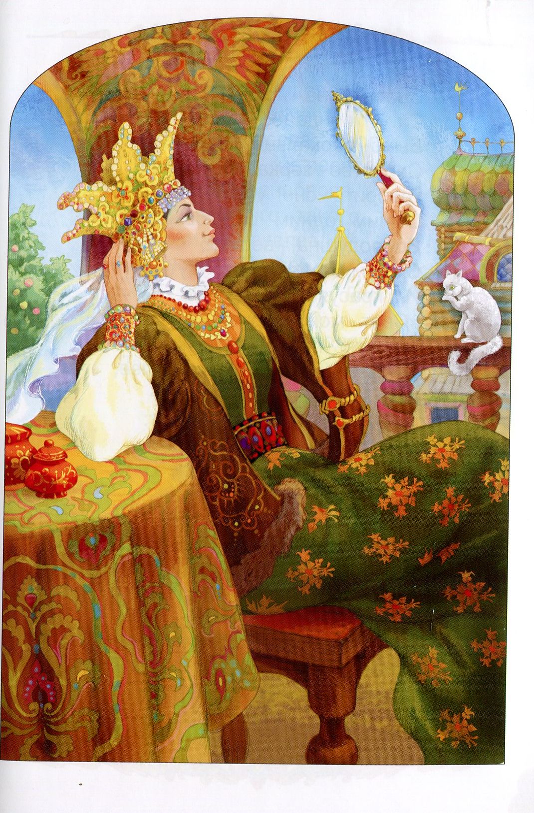 Пушкин сказка о мертвой царевне и семи богатырях иллюстрации