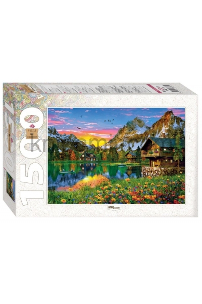 обложка 83071 Мозаика "puzzle" 1500 "Озеро в Альпах" от интернет-магазина Книгамир