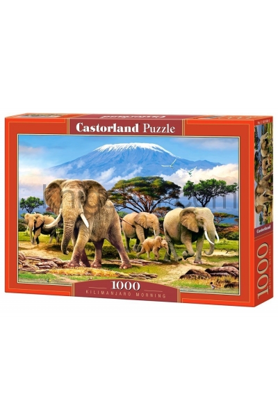 обложка Puzzle-1000 C-103188 Слоны от интернет-магазина Книгамир