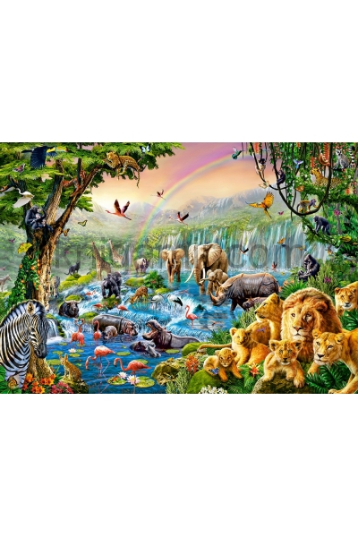 обложка Puzzle-500 B-52141 Река в джунглях от интернет-магазина Книгамир