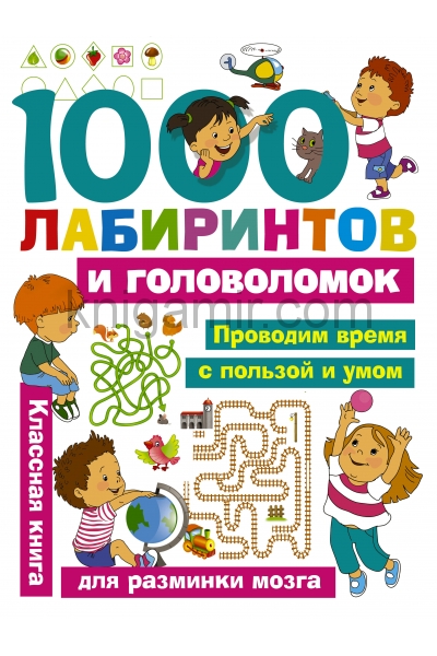 обложка 1000 лабиринтов и головоломок от интернет-магазина Книгамир