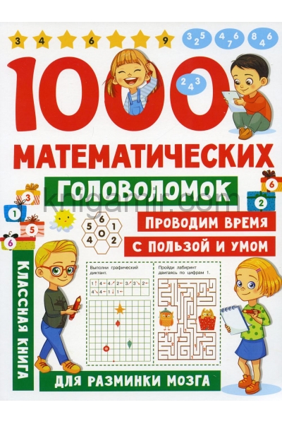 обложка 1000 математических головоломок от интернет-магазина Книгамир