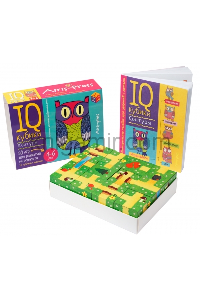 обложка Умные кубики. Контуры. 50 игр для развития интеллекта (нов) от интернет-магазина Книгамир