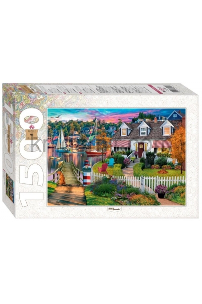 обложка 83070 Мозаика "puzzle" 1500 "Дом в гавани Чарльз Харбор" от интернет-магазина Книгамир