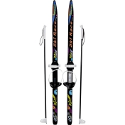 обложка Лыжи подростковые Ski Race с палками стеклопластик, унив.крепление, (120/95) от интернет-магазина Книгамир