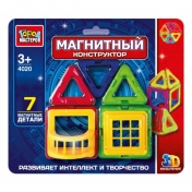 обложка Игрушка конструктор магнитный "Город мастеров": 7 деталей на блистере (русс. уп.) в кор.100шт от интернет-магазина Книгамир