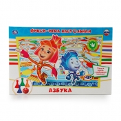 обложка НАСТОЛЬНАЯ ИГРА-ХОДИЛКА "УМНЫЕ ИГРЫ" ФИКСИКИ. АЗБУКА В РУСС. КОР. в кор.20шт от интернет-магазина Книгамир