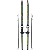 обложка Лыжи подростковые Ski Race с палками стеклопластик, унив.крепление, (140/105) от интернет-магазина Книгамир